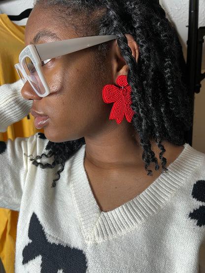 Bow-rific Holiday Earrings