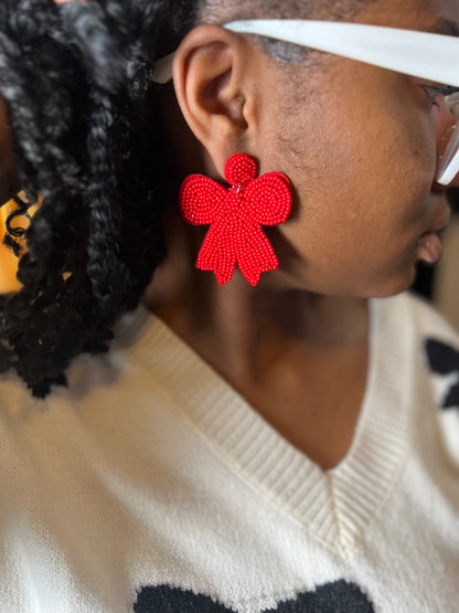 Bow-rific Holiday Earrings